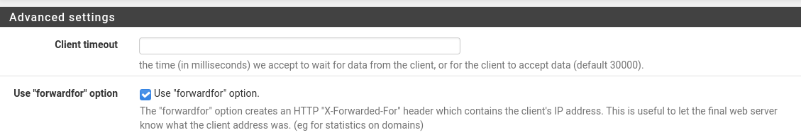 forwardfor option